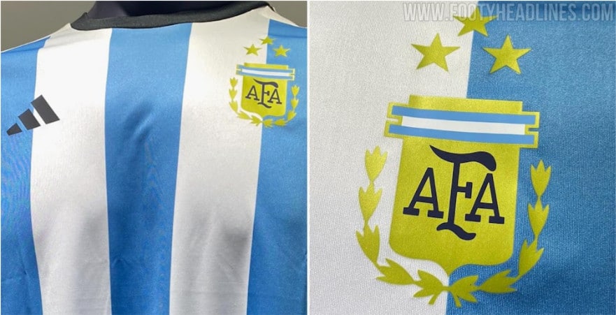 Bộ áo đấu 3 sao Adidas Argentina giá rẻ được phát hành
