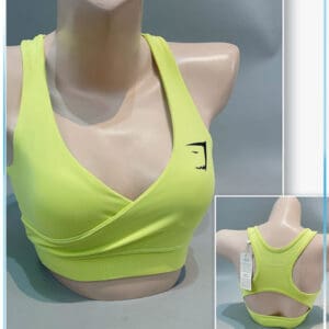 Áo Bra Thể Thao GS Đắp Chéo Ngực Cho Nữ - Màu Xanh Chuối