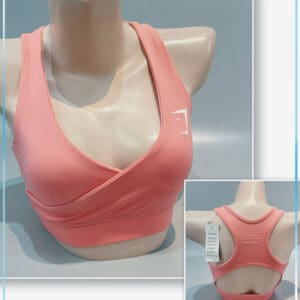 Áo Bra Thể Thao GS Đắp Chéo Ngực Cho Nữ - Màu Hồng Ya