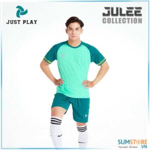 Just Play – Áo Đá Banh Không Logo Nam Nữ Cao Cấp – Julee Xanh Ngọc