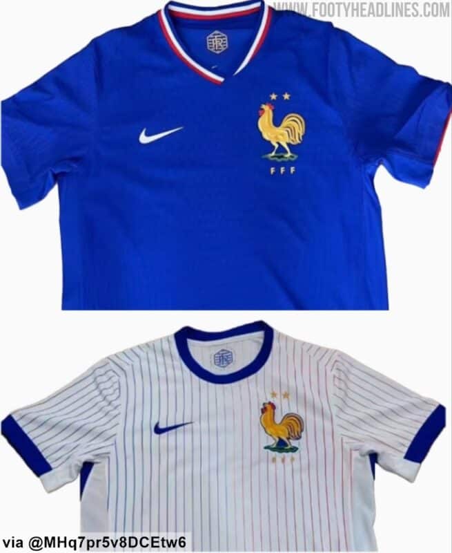 France Euro 2024 Home Away Kits 2